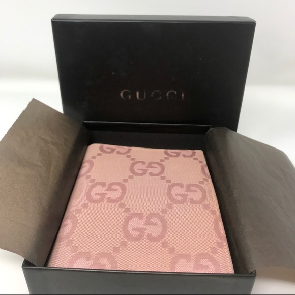 Gucci Pink Canvas & Leather Boxed Agenda